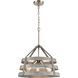 Brigantine 3 Light 18 inch Satin Nickel Chandelier Ceiling Light