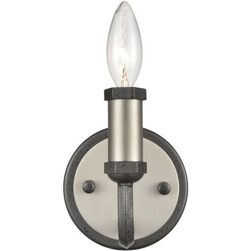 Cortlandt 1 Light 5 inch Iron with Silver Sconce Wall Light