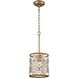 Armand 1 Light 8 inch Matte Gold Mini Pendant Ceiling Light