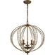 Elizabethan 5 Light 21 inch Dark Bronze Chandelier Ceiling Light