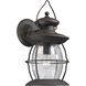Village Lantern 1 Light 17 inch Weathered Charcoal Outdoor Sconce