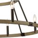 Transitions 12 Light 36 inch Oil Rubbed Bronze with Aspen Chandelier Ceiling Light