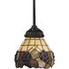 Mix-N-Match 1 Light 6 inch Tiffany Bronze Mini Pendant Ceiling Light in Tiffany 07 Glass, Incandescent