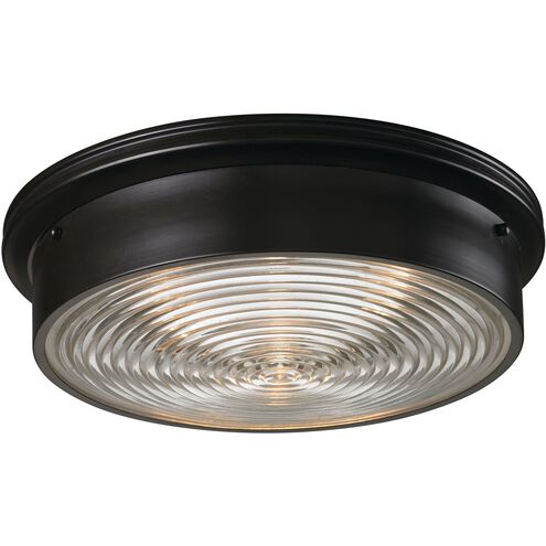 Chadwick 3 Light 15 inch Oil Rubbed Bronze Flush Mount Ceiling Light