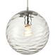 Water's Edge 1 Light 10 inch Polished Chrome Mini Pendant Ceiling Light