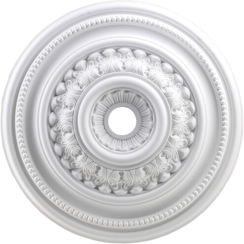 English Study White Medallion