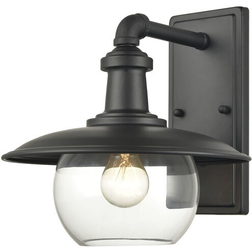 Jackson 1 Light 11 inch Matte Black Outdoor Sconce