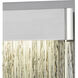 Meadowland LED 8 inch Silver with Polished Chrome Sconce Wall Light