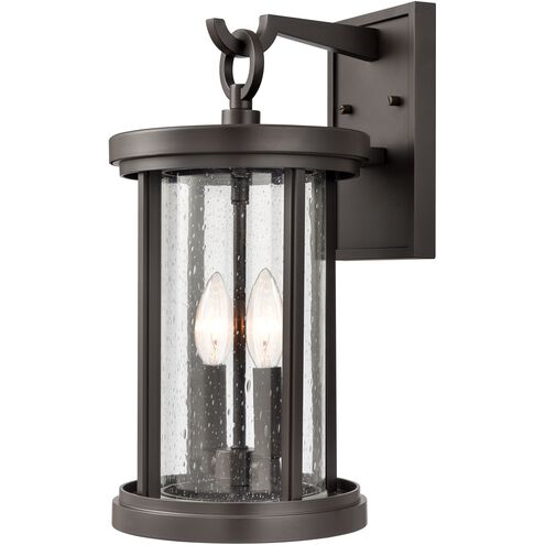 Brison 2 Light 16 inch Oil Rubbed Bronze Outdoor Wall Sconce