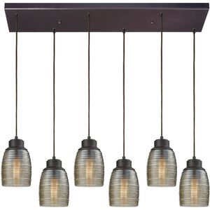 Muncie 6 Light 30 inch Oil Rubbed Bronze Mini Pendant Ceiling Light
