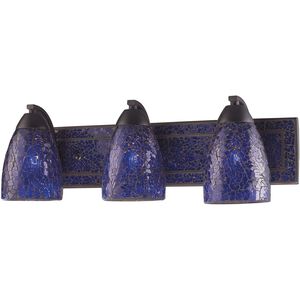 Elegant Bath 3 Light 20 inch Rust Vanity Light Wall Light