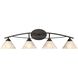 Elysburg 4 Light 36 inch Oil Rubbed Bronze Vanity Light Wall Light