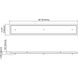 Signature 3 Light 1 inch Oil Rubbed Bronze Linear Pan, Linear