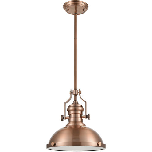 Chadwick 1 Light 13 inch Antique Copper Pendant Ceiling Light in Incandescent