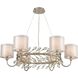 Asbury 6 Light 34 inch Aged Silver Chandelier Ceiling Light