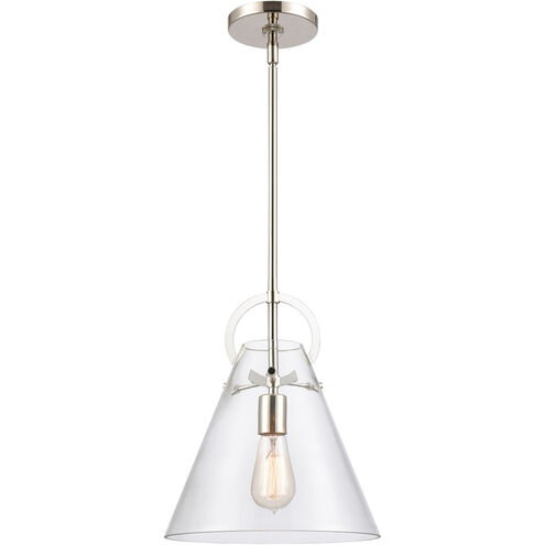 Gabby 1 Light 11 inch Polished Nickel Mini Pendant Ceiling Light