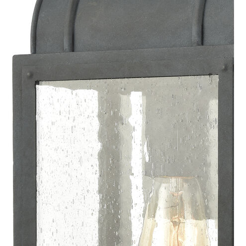 Heritage Hills 1 Light 17 inch Aged Zinc Outdoor Sconce