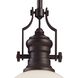 Chadwick 1 Light 13 inch Oil Rubbed Bronze Pendant Ceiling Light