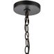 Glendon 9 Light 31 inch Matte Black with Burnished Brass Chandelier Ceiling Light