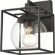 Cubed 1 Light 9 inch Charcoal Outdoor Sconce