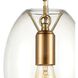 Ellipsa 1 Light 7 inch Satin Brass Mini Pendant Ceiling Light