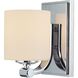 Slide 1 Light 6.6 inch Chrome Vanity Light Wall Light