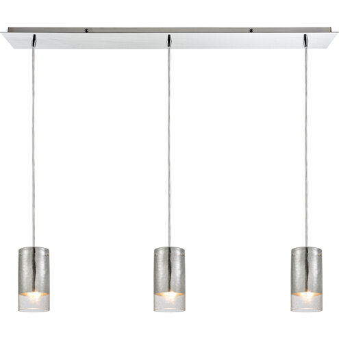 Tallula 3 Light 36 inch Polished Chrome Multi Pendant Ceiling Light in Linear, Configurable