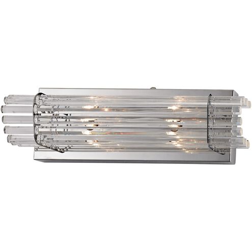 Quebec 2 Light 16 inch Chrome Vanity Light Wall Light