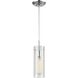 Swirl 1 Light 5 inch Polished Chrome Mini Pendant Ceiling Light