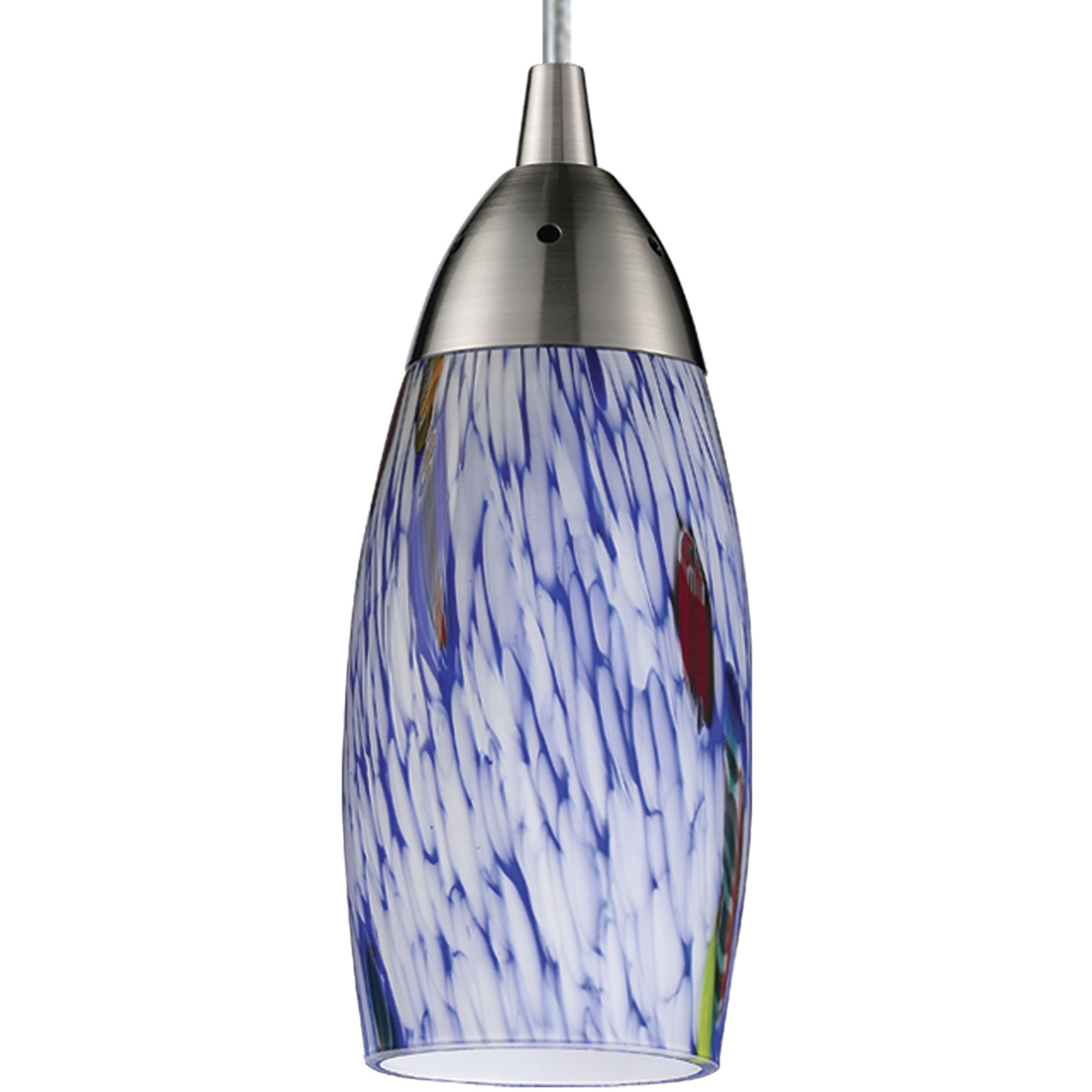 Blue glass ceiling light deals