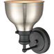 Haralson 1 Light 7 inch Charcoal with Satin Nickel Vanity Light Wall Light