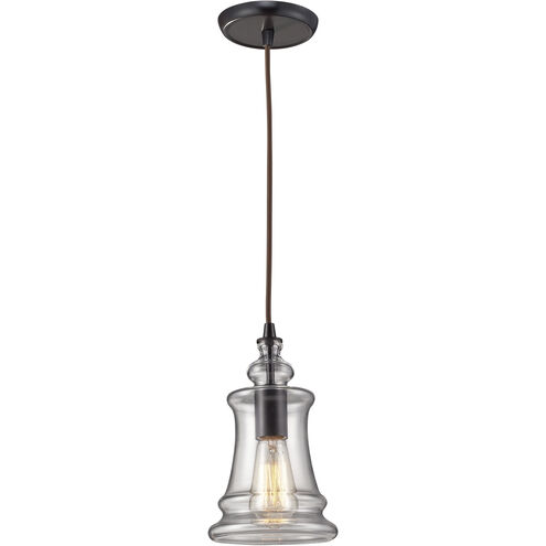 Menlow Park 1 Light 6 inch Oiled Bronze Mini Pendant Ceiling Light