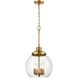 Chandra 4 Light 13 inch Burnished Brass Pendant Ceiling Light