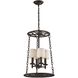 Ironton 4 Light 18 inch Vintage Rust Chandelier Ceiling Light