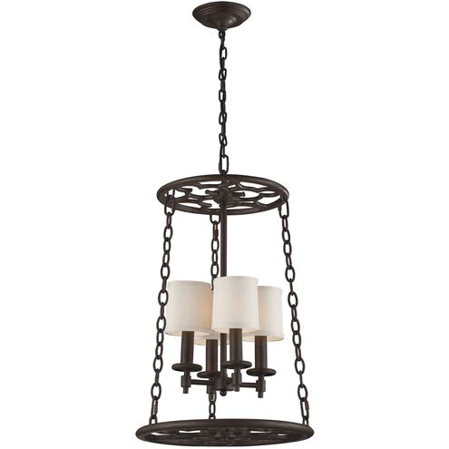 Ironton 4 Light 18 inch Vintage Rust Chandelier Ceiling Light