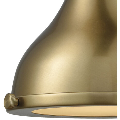 Rutherford 1 Light 9 inch Satin Brass Mini Pendant Ceiling Light