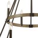 Transitions 12 Light 36 inch Oil Rubbed Bronze with Aspen Chandelier Ceiling Light