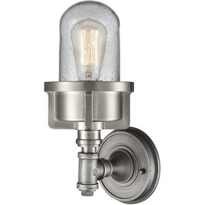 Briggs 1 Light 6 inch Weathered Zinc with Satin Nickel Sconce Wall Light