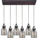 Danica 6 Light 30 inch Oil Rubbed Bronze Mini Pendant Ceiling Light