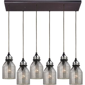 Danica 6 Light 30 inch Oil Rubbed Bronze Mini Pendant Ceiling Light