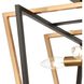 Bridgette 4 Light 16 inch Matte Black with Satin Brass Semi Flush Mount Ceiling Light