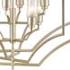 Cheswick 8 Light 36 inch Aged Silver Chandelier Ceiling Light