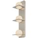 Orbit 3 Light 5 inch Satin Nickel Vanity Light Wall Light