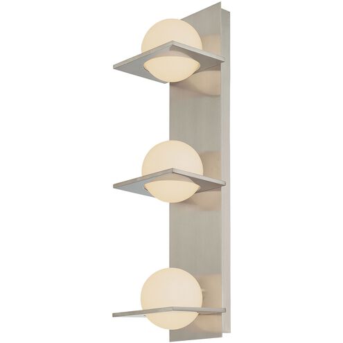 Orbit 3 Light 5 inch Satin Nickel Vanity Light Wall Light