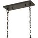 Wooden Crate Linear Chandelier Ceiling Light