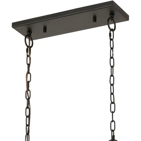 Wooden Crate Linear Chandelier Ceiling Light