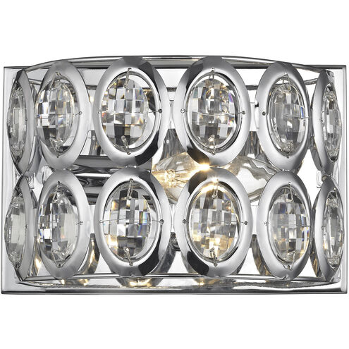 Tessa 1 Light 8 inch Polished Chrome Vanity Light Wall Light