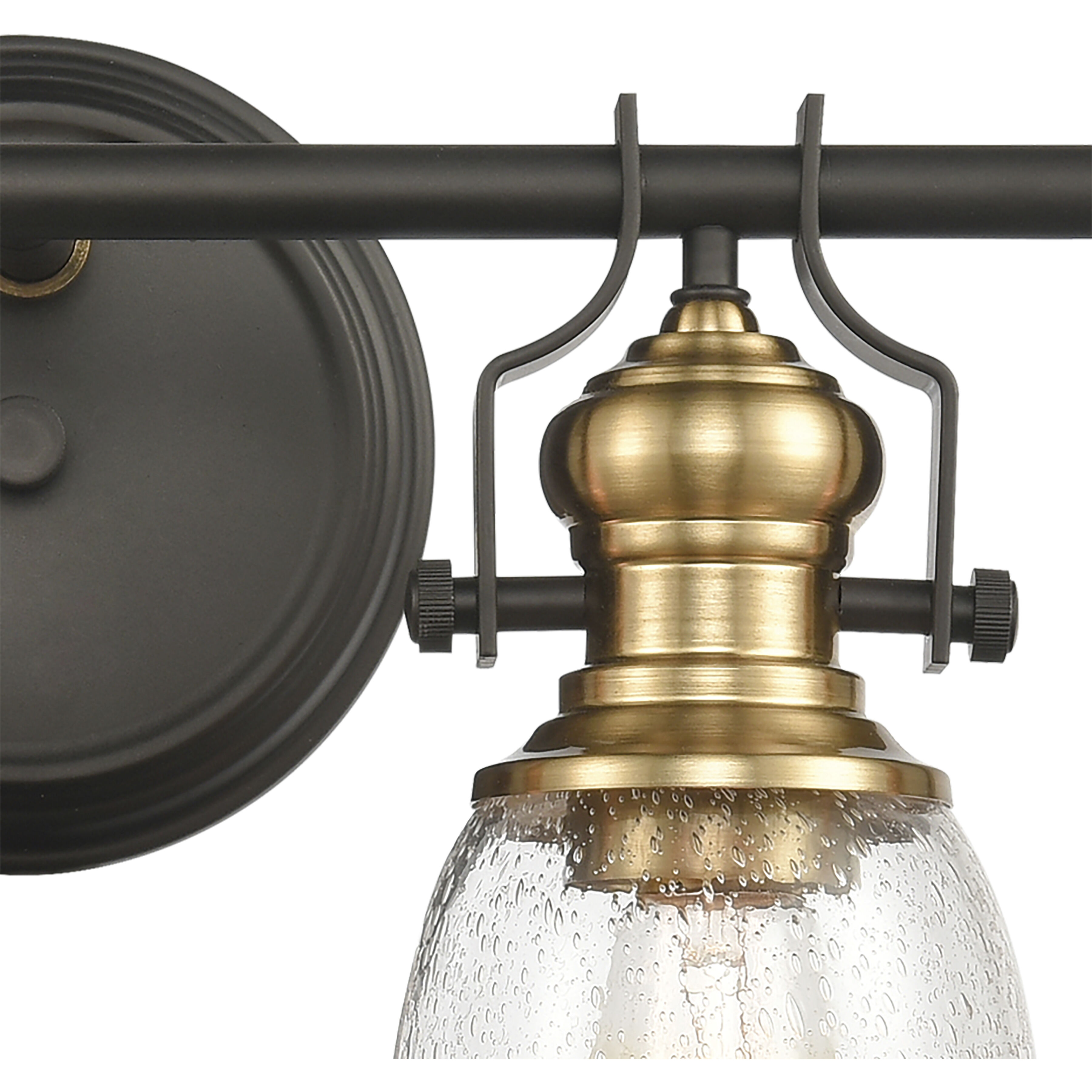 Oil rubbed bronze and brass vanity light online