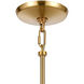 Konis 1 Light 10 inch Satin Brass Mini Pendant Ceiling Light