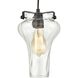 Volus 1 Light 7 inch Oil Rubbed Bronze with Clear Mini Pendant Ceiling Light